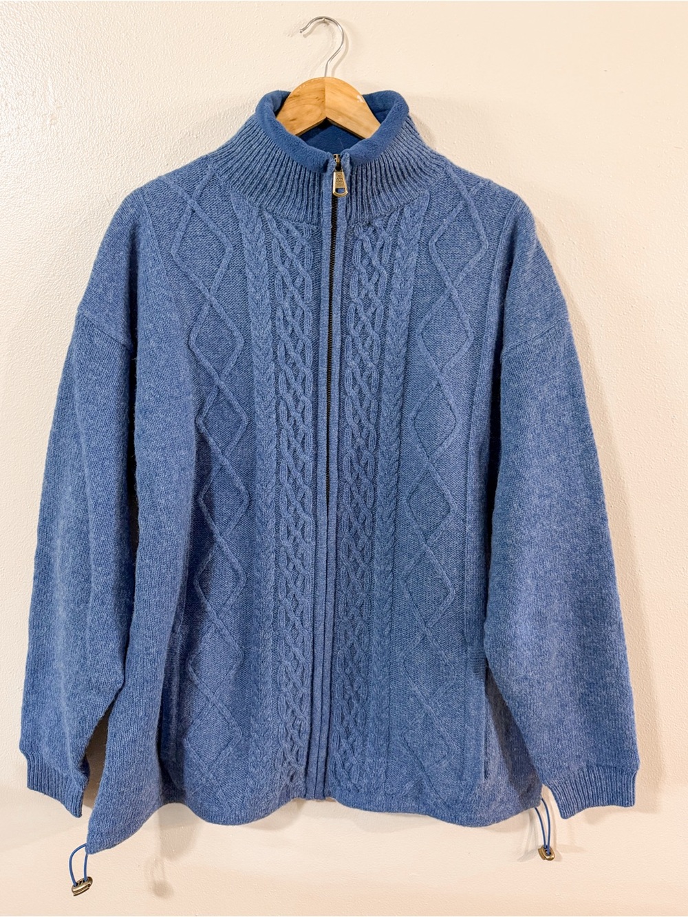 Aran Crafts | NWT Lined Shetland Zipper Cardigan, 100% wool - Picture 2 of 14